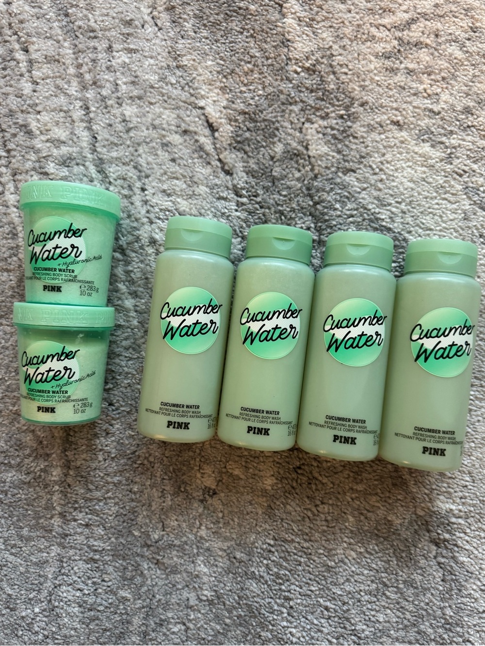VS PINK cucumber water fragrance bundle